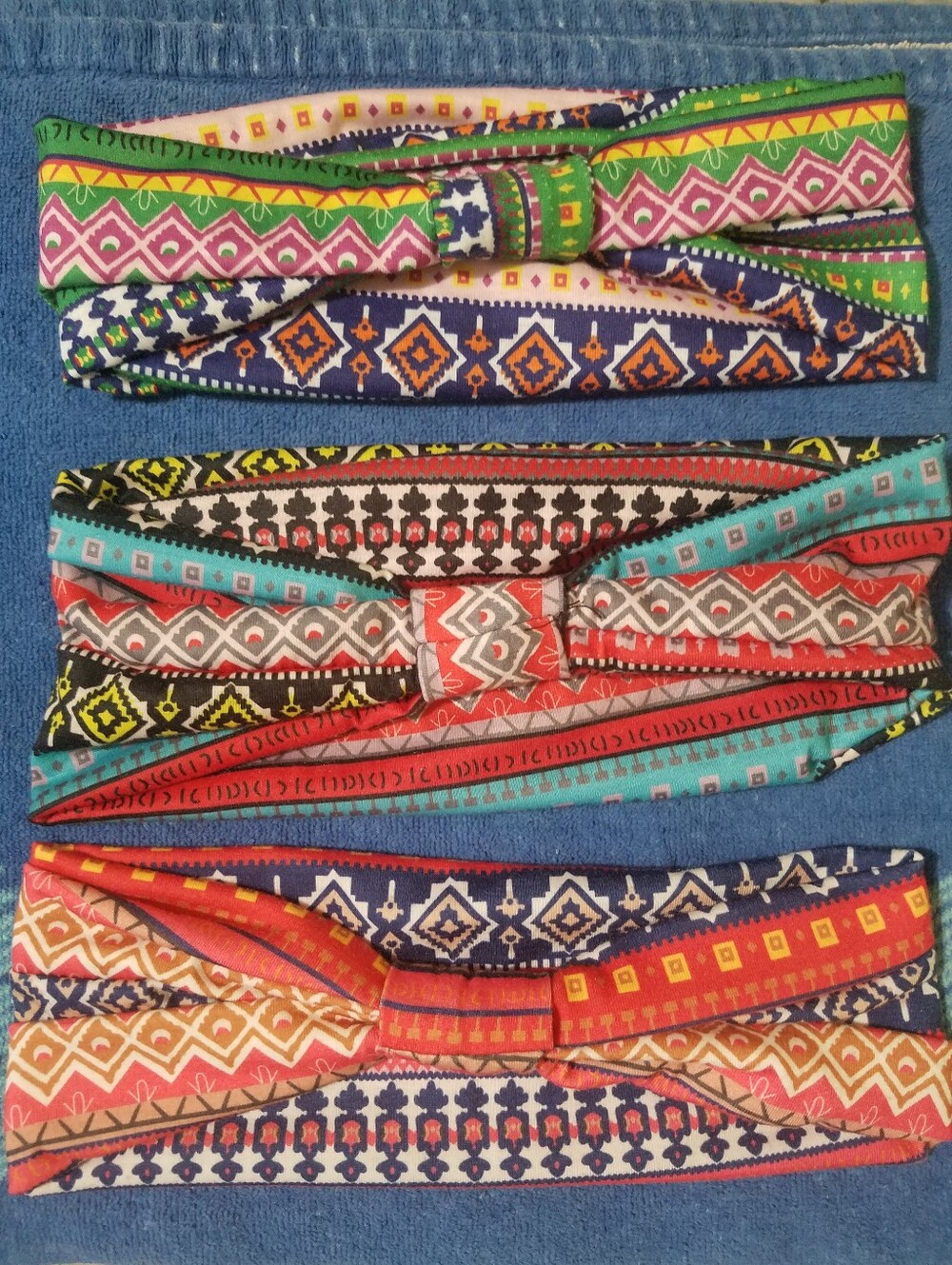 Boho Patterned Stretch Headbands - Set of 3